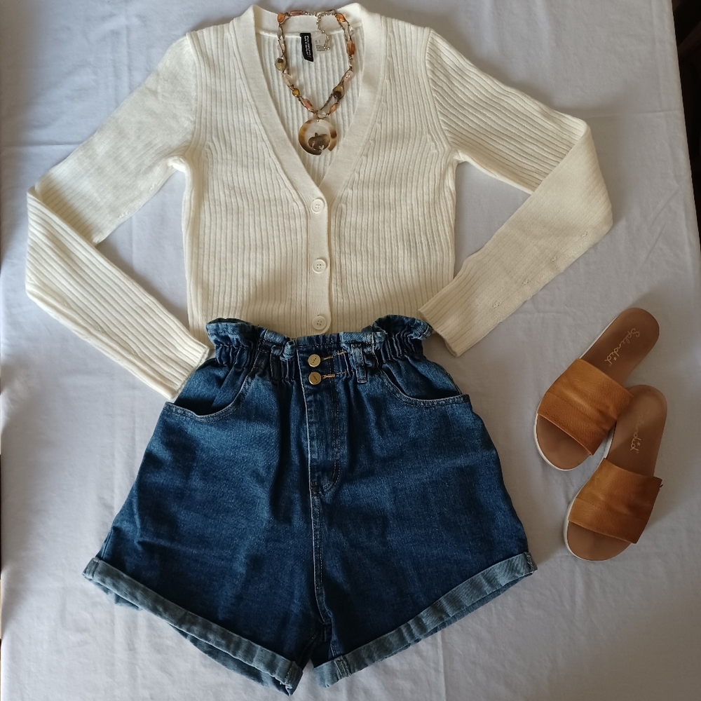 Denim shorts